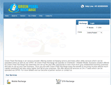 Tablet Screenshot of greenpearlrecharge.com